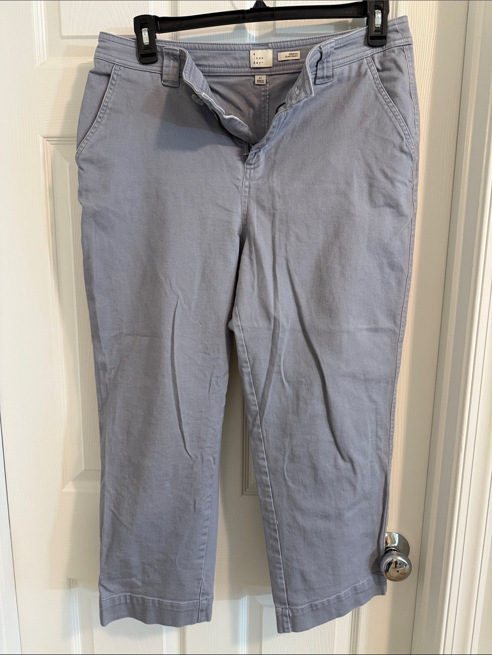 a new day Pale Blue Straight-Leg Women's Pants
